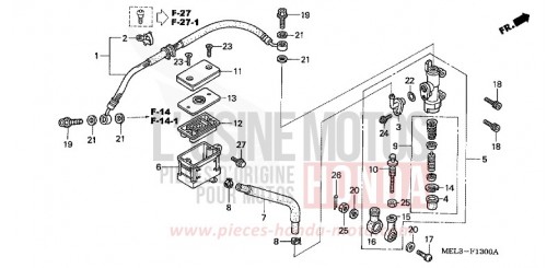 POMPA FRENO POSTERIORE CBR1000RR7 di 2007